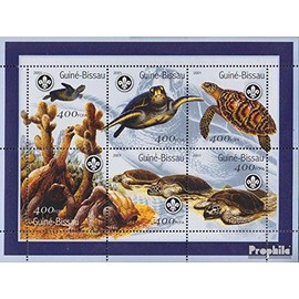 Guinea-Bissau 1584-1589 Sheetlet (complete.issue.) unmounted mint/never hinged ** MNH 2001 Turtles (Stamps for collectors) Amphibians/reptiles/dinosaurs