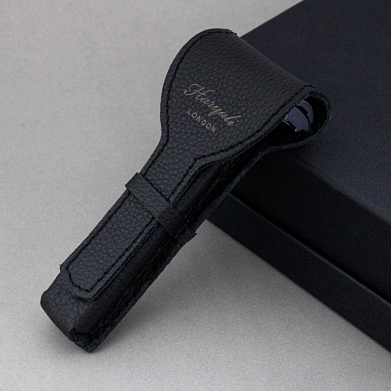 Haryali London Leather Double Sided Safety Razor Case / Travel
