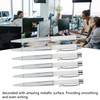 6Pcs Ball Point Pen Crystal Stone Replaceable Refill Elegant Multi