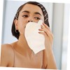 FOMIYES 5pcs Bamboo Fiber Face Cleaning Towels Reusable Absorbent Washcloths