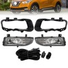 AniyaFDCX Fog Lights Assembly Compatible with 2017 2018 2019 Kicks