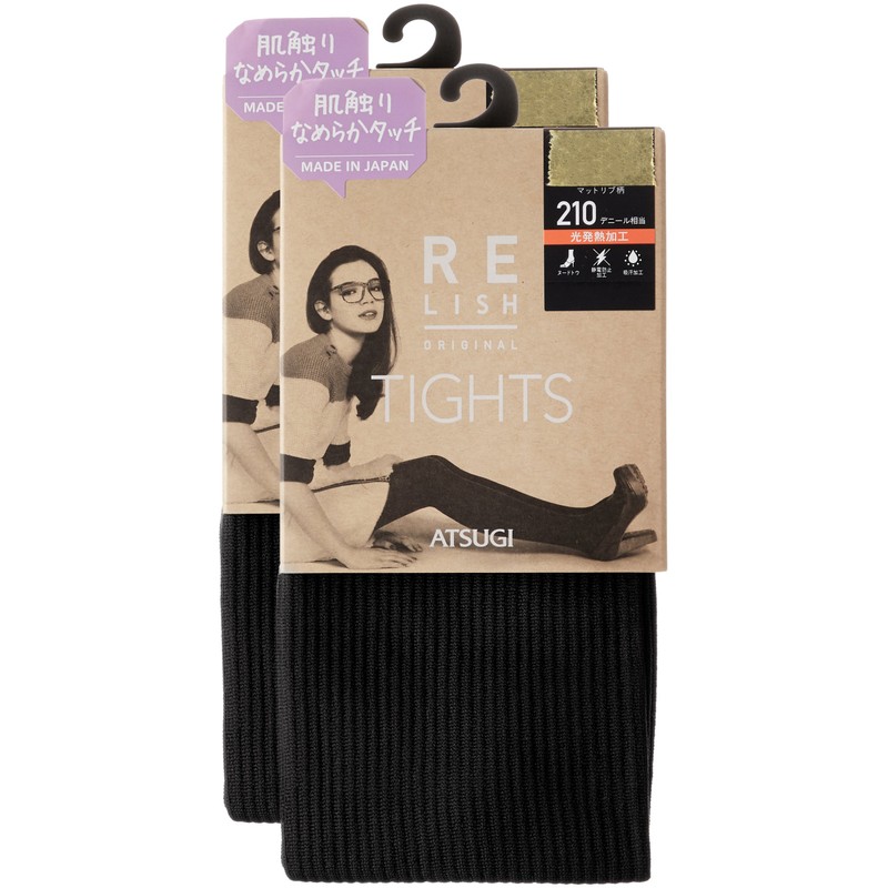 [Atsugi] Atsugi Tights Relish Original 210 Denier Matte Rib Design(2