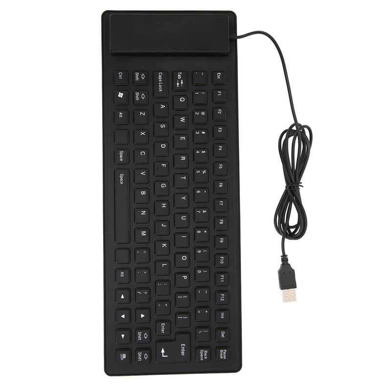 Foldable Silicone Keyboard 85 Keys Foldable Design Silent Wired Waterproof