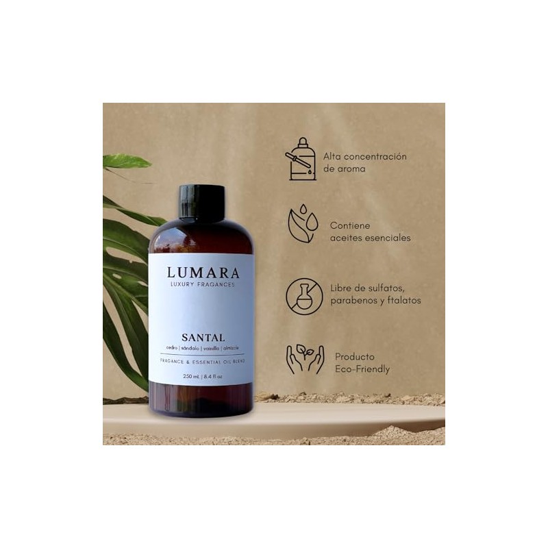 LUMARA | Aceite Aromático para Difusor | Aroma Amaderado Especiado