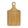 Premier Housewares Rubber Wood Paddle Chopping Board with Groove, 36