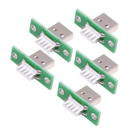 cablecc 5pcs/set Reversible OEM USB Type A Male Panel Mount Solder Type