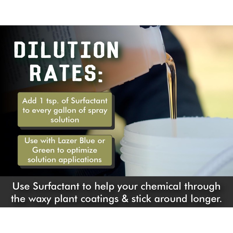 Concentrated Surfactant for Herbicides Non-Ionic 8oz, Increase Product Coverage, Penetration,