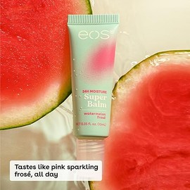 eos- Bálsamo hidratante 24 horas: sandía helada y mango melón, mascarilla para labios, tratamiento para labios de día o de noche, Ma