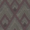 Decor Direct WQRY30507 Pattern Wallpaper Roll, Cranberry and Brushed Ebony