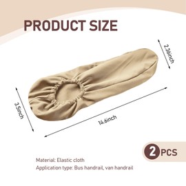 gunhunt 2 PCS Car Front Seat Armrest Cover, Stretch Car Armrest Cover, Comfortable Armrest Protector Cover, Anti-Scratch Armrest Cover Replacement, Universal for Most Cars, Trucks, SUVs (Beige)