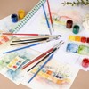 sourcing map 30Pcs Fine Pointed Miniature Paint Brushes(Black #0)