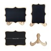 24 Pcs Wooden Mini Chalkboards Signs for Food Signs, Wedding