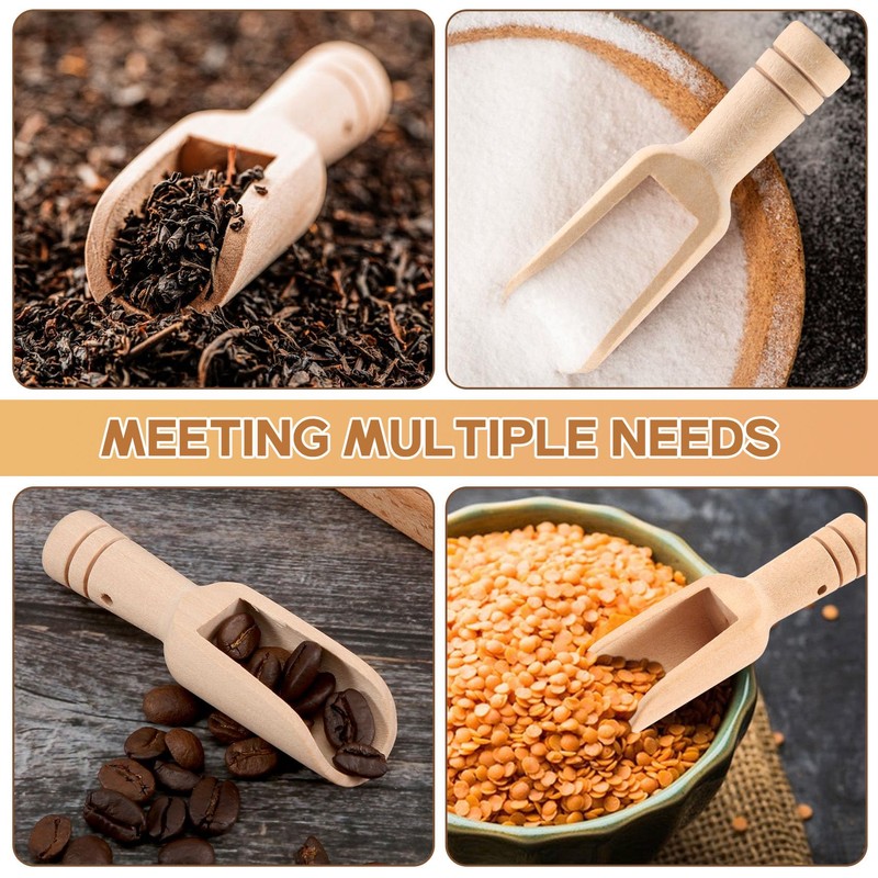 Nvanvmm 40 Pieces Mini Wooden Spoons,Wooden Spoon,Tea Spoon,7.5cm Small Wooden