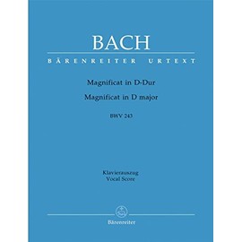 BARENREITER BACH J.S. - MAGNIFICAT IN D MAJOR BWV 243 - VOCAL SCORE Classical sheets Choral and vocal ensembles