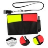 Kisangel Soccer Referee Kit Red Yellow Cards Whistle Notebook for