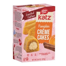 Katz Gluten Free Pumpkin Spice Crème Cakes - Dairy Free, Nut Free, Soy Free - Size: Box