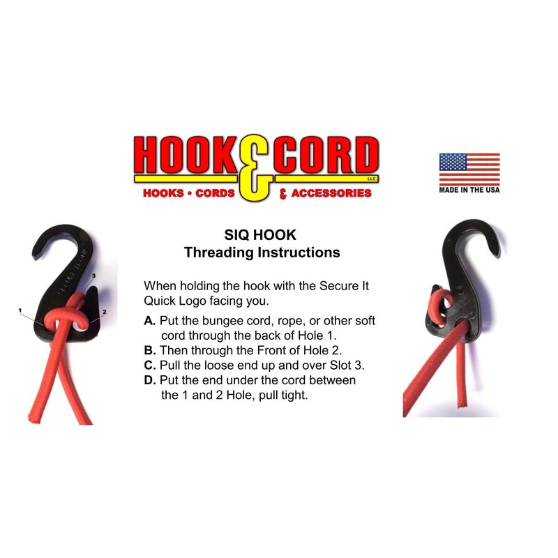 Secure IT Quick - Adjustable Bungee Cord Hook to Make