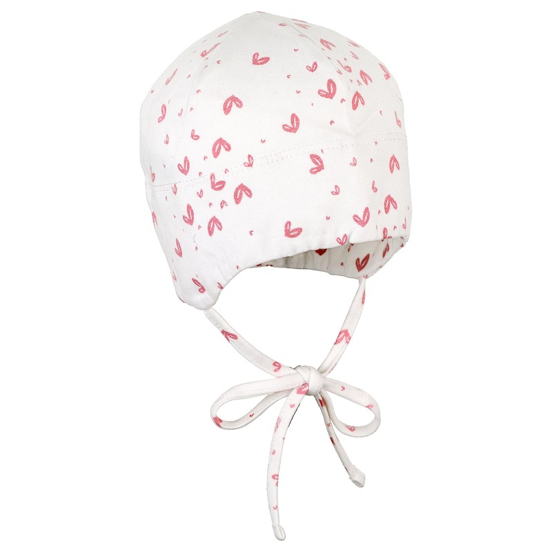 Sterntaler Girls' GOTS Beanie Hat, Baby Hat, Ecru, 35