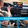 KeyDoors Wireless Carplay Adapte,Android Automatic 2-in-1 Fast&Stable Wireless Carplay, car