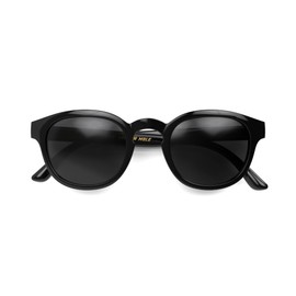 LONDON MOLE Eyewear Monkey Sunglasses Square Glasses Cool Sunglasses Fashion Brand UV400 Protection Cool Sunglasses Spring Hinges Unisex for Men / Women, glossy black