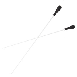 Lovermusic 15.16inch Length Fibre Glass Music Conductor Orchestra Choral Baton with Black Handle Pack of 20