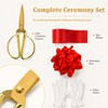 Grand Opening Ribbon Cutting Ceremony Kit, 7.55'' Gold Scissors