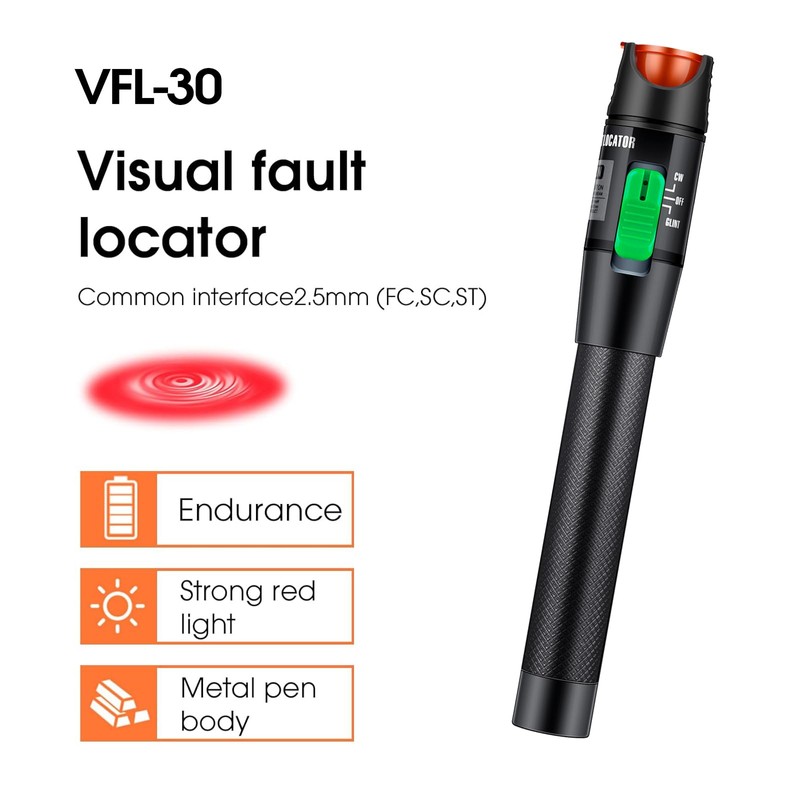 Fiber Optic Cable Troubleshoot Kit, Testing Both Singlemode and Multimode