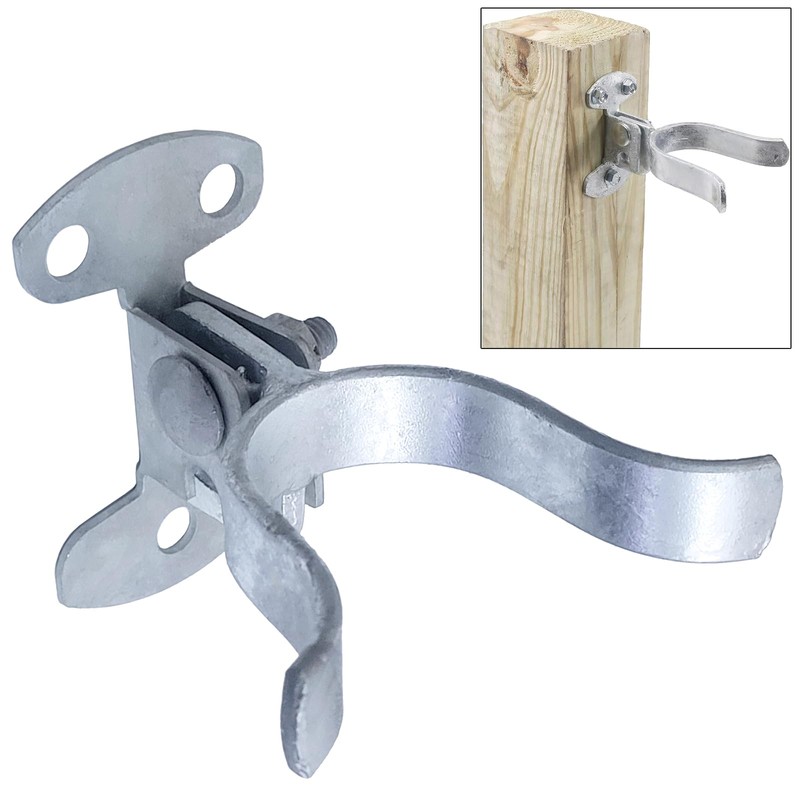 2Pcs Galvanized Steel Wall Mount Gate Latch Chain Link Gate
