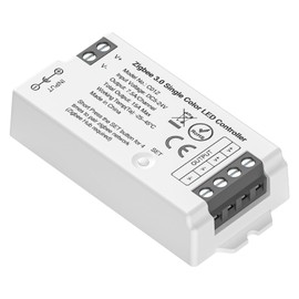 BTF-LIGHTING Tuya Zigbee 3.0 C01Z Controller Support Single Color 2 pin (-V +V) PWM LED Strip Bulb Compatible with Echo Plus/4th Gen Tuya Gateway DC5V/DC12V/DC24V Max 15A