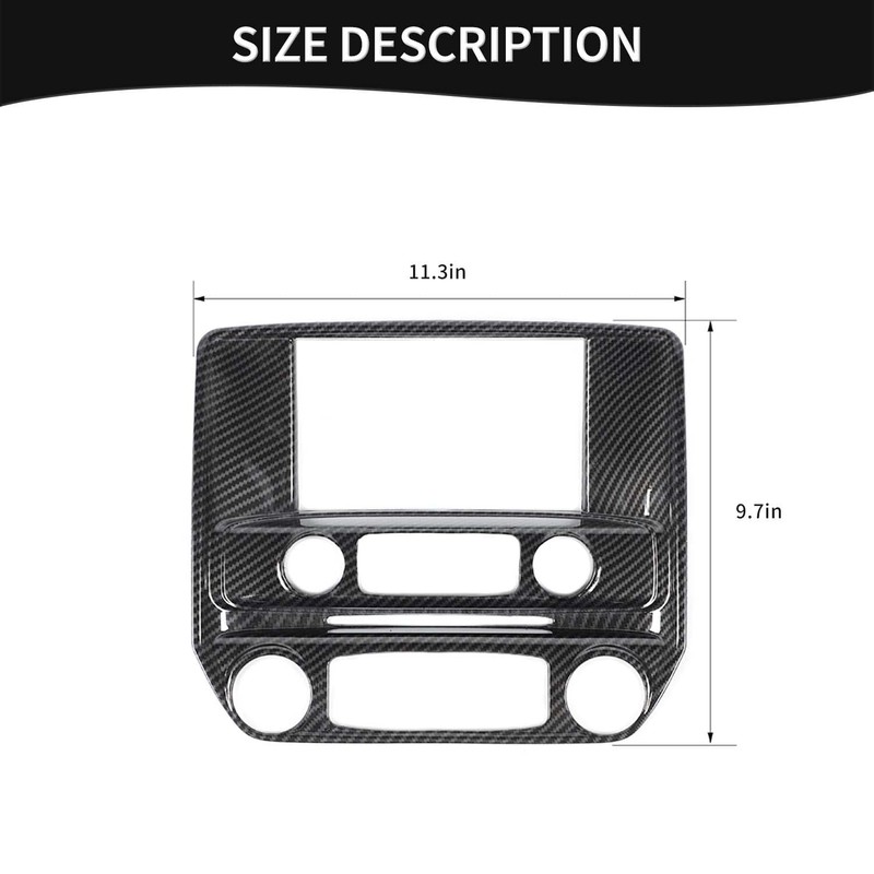 PDKLIN for Silverado Center Dash AC Control Panel Trim Cover