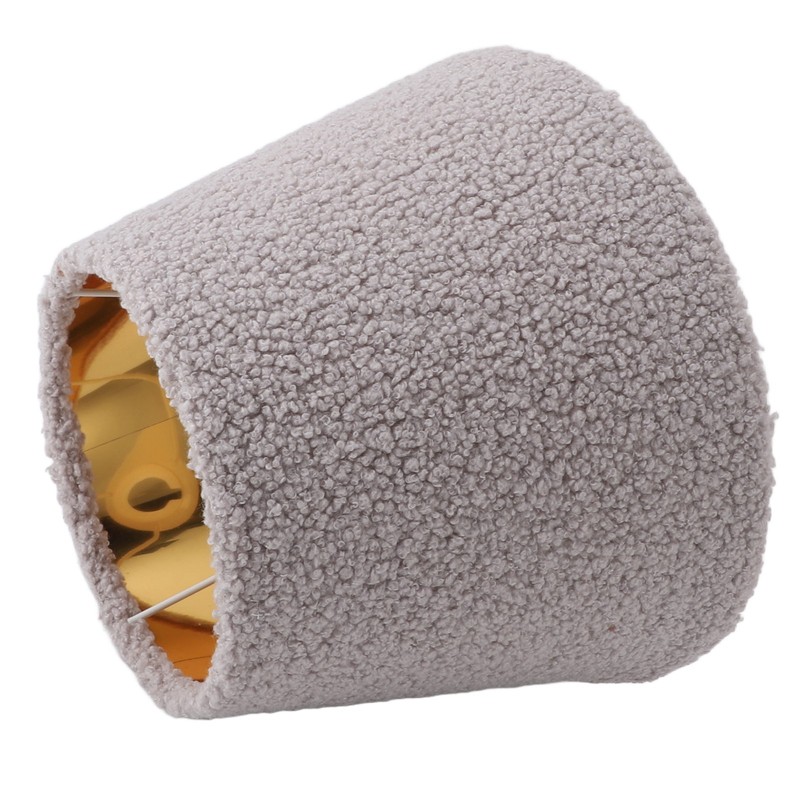 Table Lamp Shade Plush Cloth Tapered Simple Exquisite Lampshade for