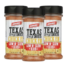 Adams Texas Style Smoked Chicken Low N’ Slow Rub (8.29 oz (Pack of 3))