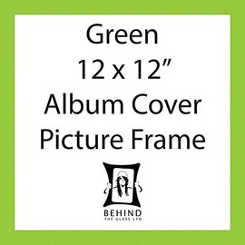 Behind The Glass - Handmade Green 12x12 Album Cover Picture Frame - Vinyl Record