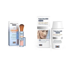 ISDIN Fotoprotector Uv Mineral Brush Spf 50, Protector Solar Facial De Uso Diario On The Go, Activos Antipolucion, Matificante, Acabado Invisible, 2  