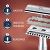 King C. Gillette Double-Edge Safety Razor blades for better control,