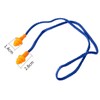 5 Pairs Corded Ear Plugs Reusable Silicone Earplugs with String