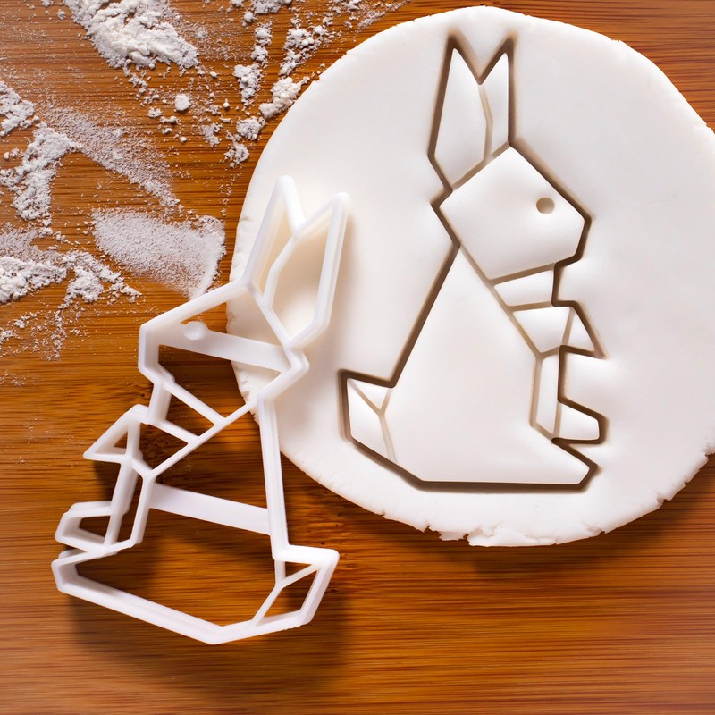 Origami Rabbit Cookie Cutter, 1 Piece - Bakerlogy