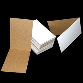 25 Cardboard Sleeves Folded Flat Vending 3" x 4.5" Sports Card Folders Mail Shipping Stiffeners Insert