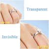 SUMPIGGER 8Pcs Ring Sizer Adjuster Transparent 8 Sizes Ring Adjuster