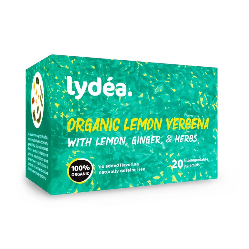 Lydea Organic Herbal Tea, Lemon Verbena with Lemon, Ginger, &