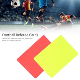 Socobeta 5 Set Football Red and Yellow Card, Sports Football Referee Soccer Warning and Ejection Cards Set for Football Game Referee Tools