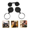 Operitacx 1 Set Binocular Objective Lens Caps Durable Protective Cover