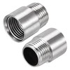 uxcell Shower Head Extension Arm Stainless Steel 1/2PT Male to