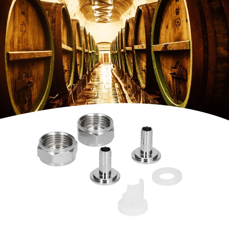 Stainless Steel Beer Keg Coupler Connector Fitting Beer Line Connector