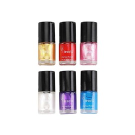 POPETPOP Dog Nail Polish Set of 6 - Non-Toxic Water-Based Pet Nail Polish, Natural and Safe, Suitable for All Pet (Cats Birds, Gerbils, Pigs and Mice), Easy to Remove Pet Beauty Accessories