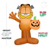 Gemmy Garfield w/JOL Pumpkin Airblown Inflatable, 3.5 ft Tall, Orange