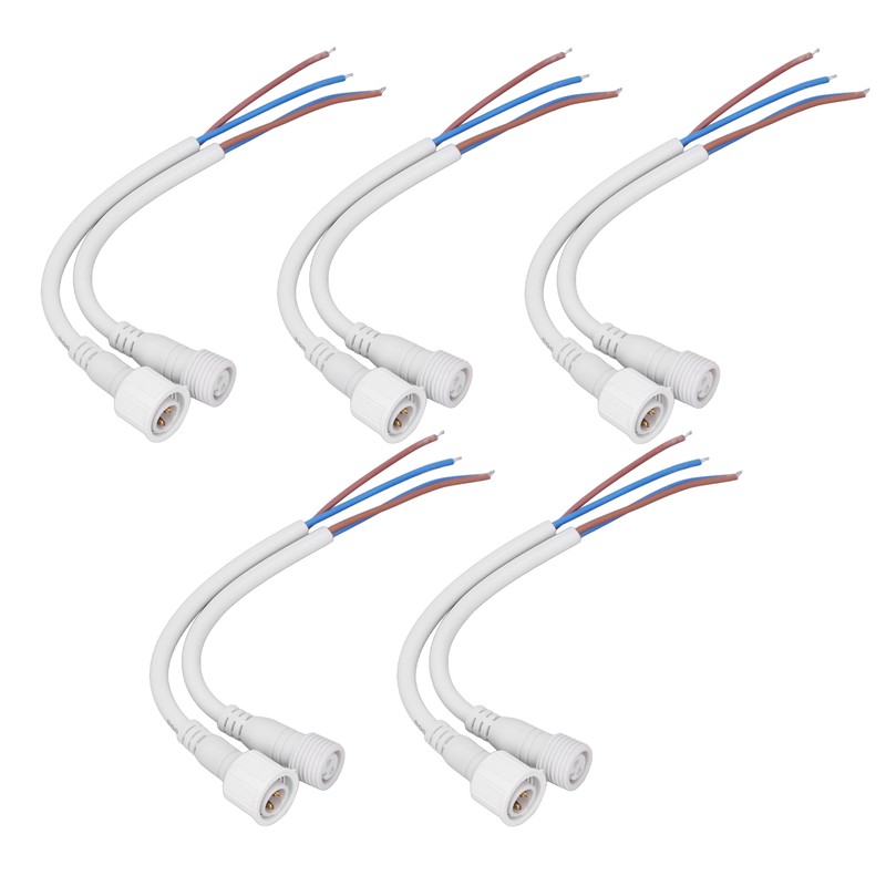 5 Sets 2 Pin Electrical Connector Waterproof Male and Female