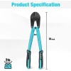 DURATECH 14-inch Heavy Duty Bolt Cutter for Rod Bolts Rivet