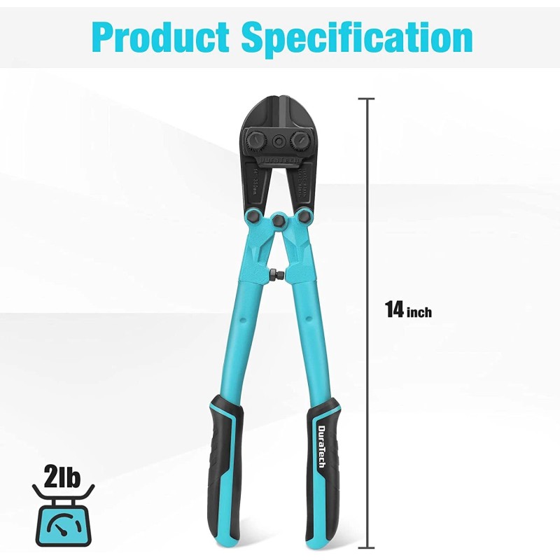 DURATECH 14-inch Heavy Duty Bolt Cutter for Rod Bolts Rivet
