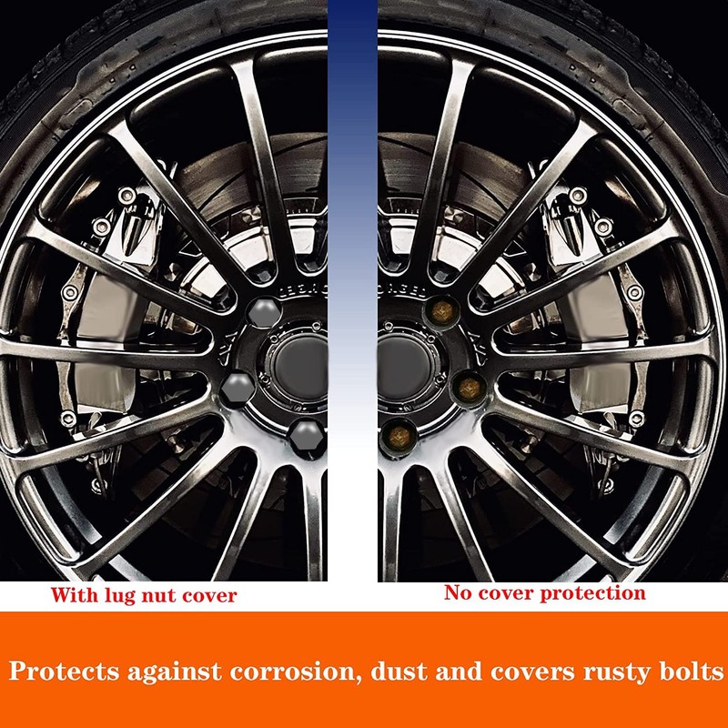 24pcs Wheel Nut Cap 17mm Wheel Bolt Nut Caps Covers,